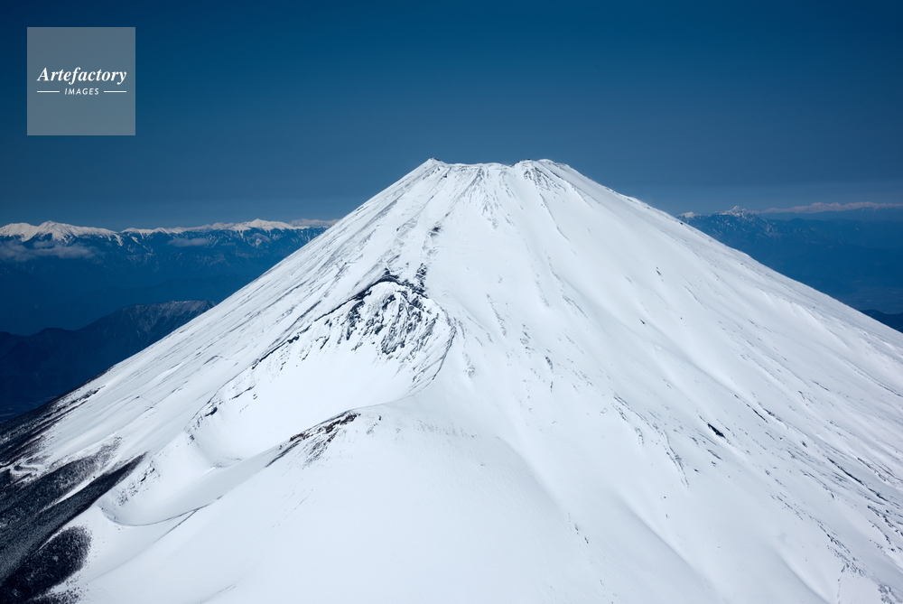 富士山より明石山脈の山並み 世界遺産 日本百名山 3500m